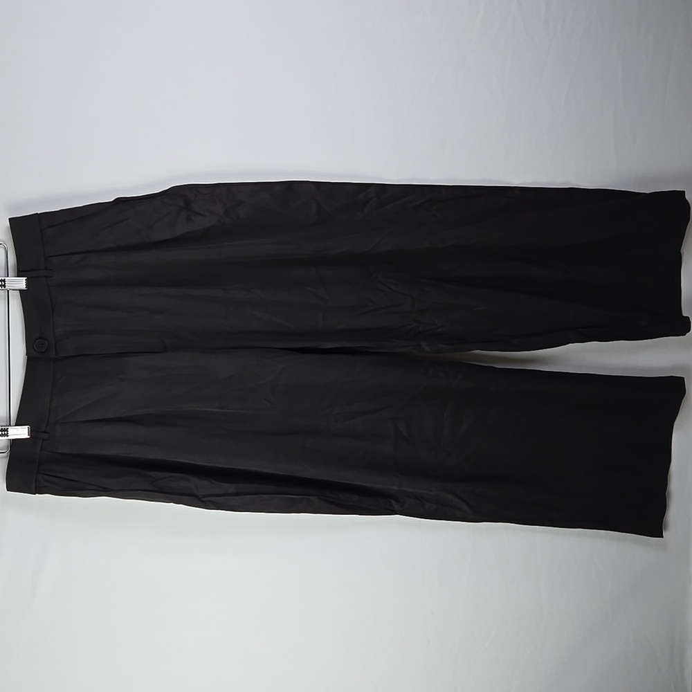 SweatyRocks Pleated Wide Leg Trousers Black Size L New with Tags Dress Pants - Picture 1 of 11